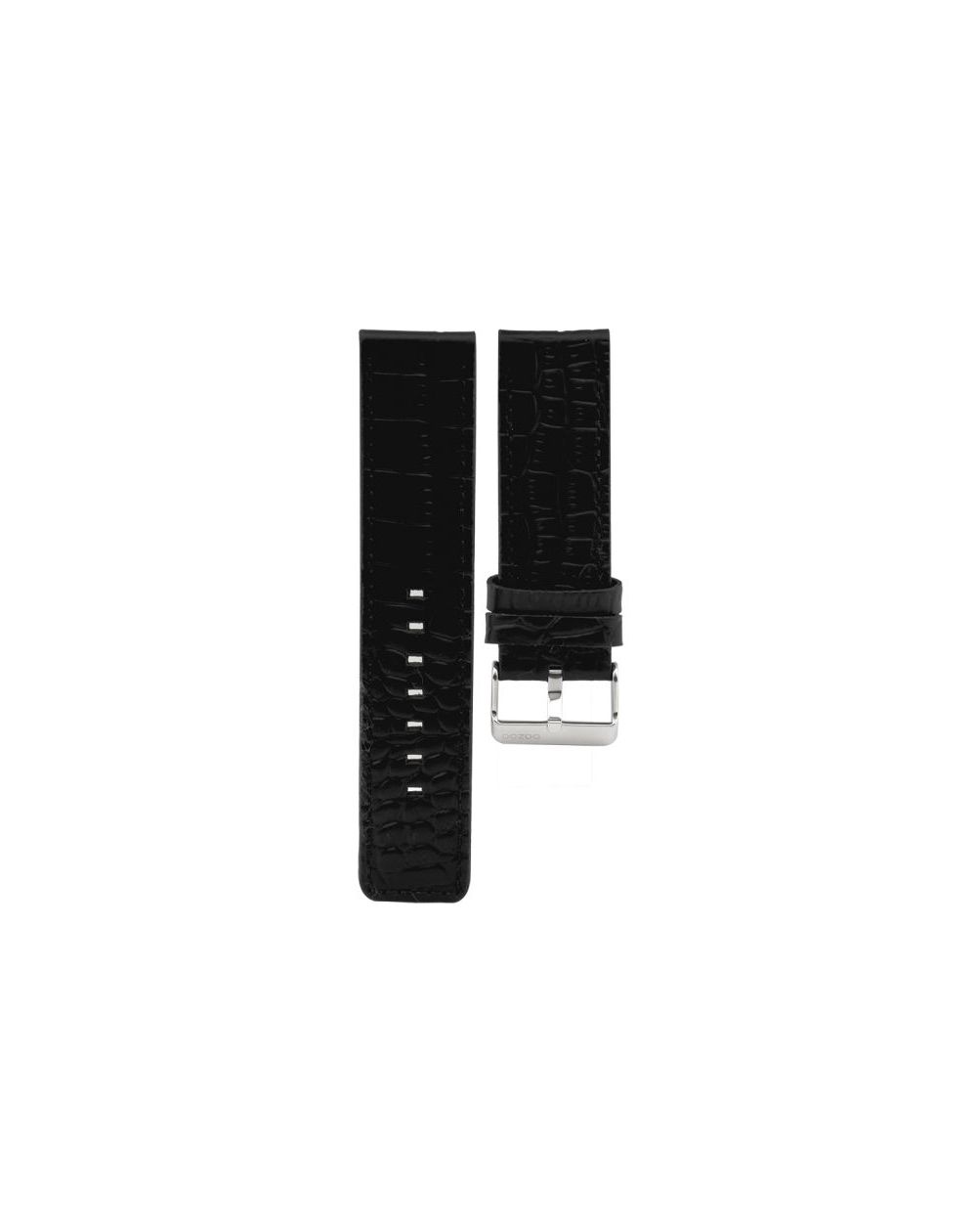 128.20 - black snake 20 mm. - Bracelet pour montre Oozoo