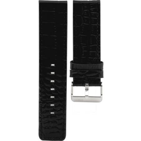128.24 - black snake 24 mm. - Bracelet pour montre Oozoo