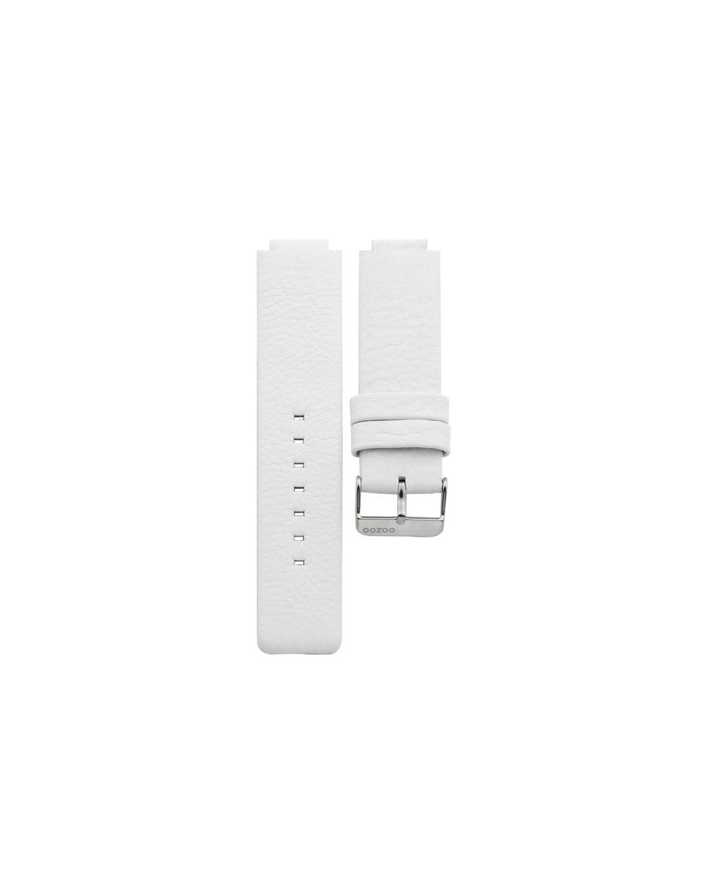 136.18 - white 18/24 mm. - Bracelet pour montre Oozoo