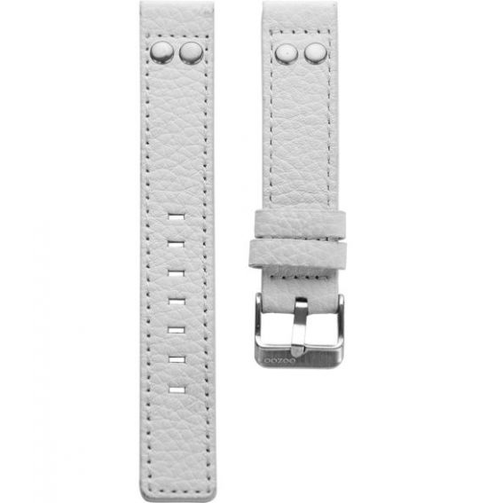 2.22 - white studs 22 mm. - Bracelet pour montre Oozoo