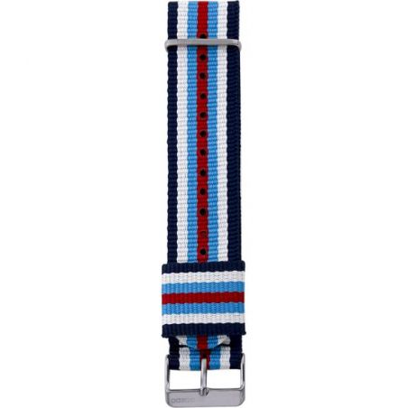 205.22 - nato blue/white/red - Bracelet pour montre Oozoo