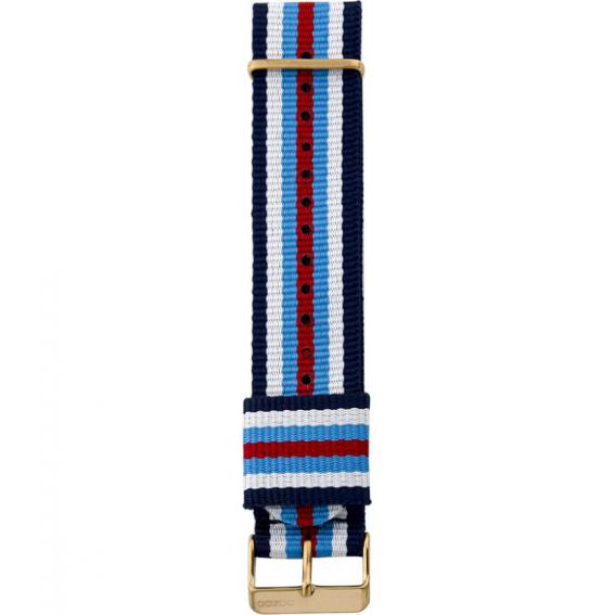 206.24 - nato blue/white/red (r) - Bracelet pour montre Oozoo