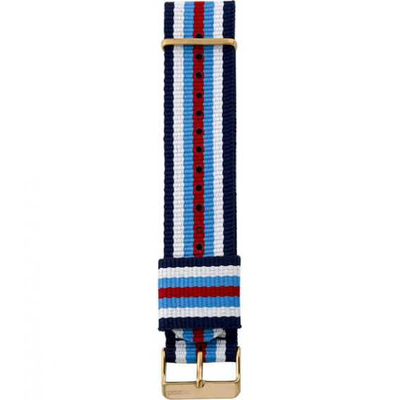 Oozoo - 206,24 - Nato blauw / wit / rood (r)