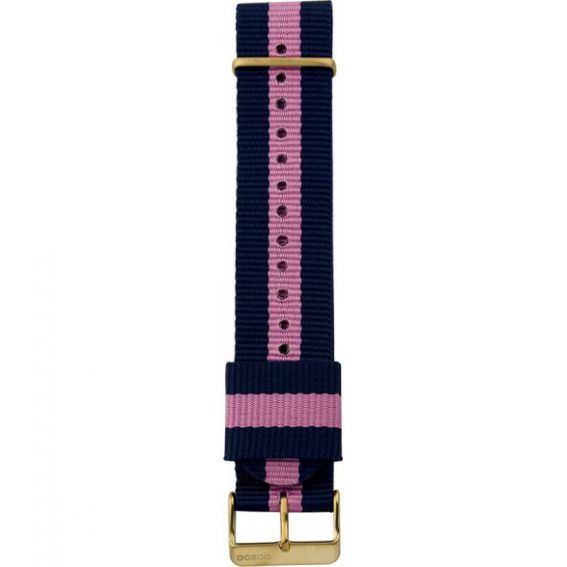 210.22 - nato blue/pink (r) - Bracelet pour montre Oozoo