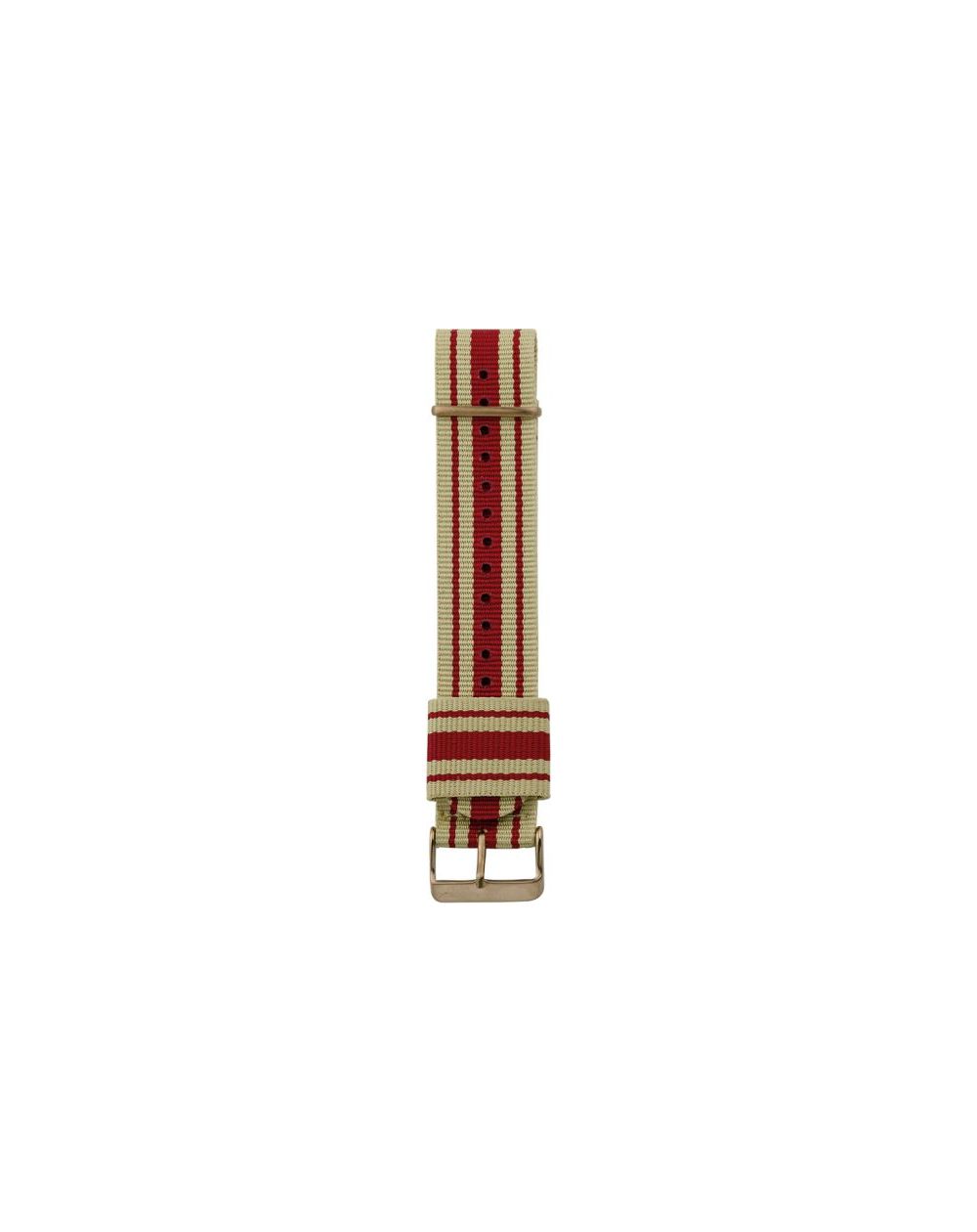 211.24 - nato sand/red (r) - Bracelet pour montre Oozoo