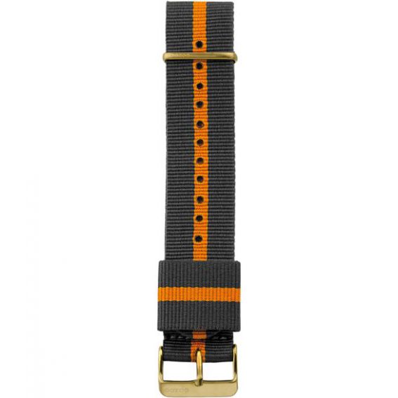 212.24 - nato grey/orange (r) - Bracelet pour montre Oozoo