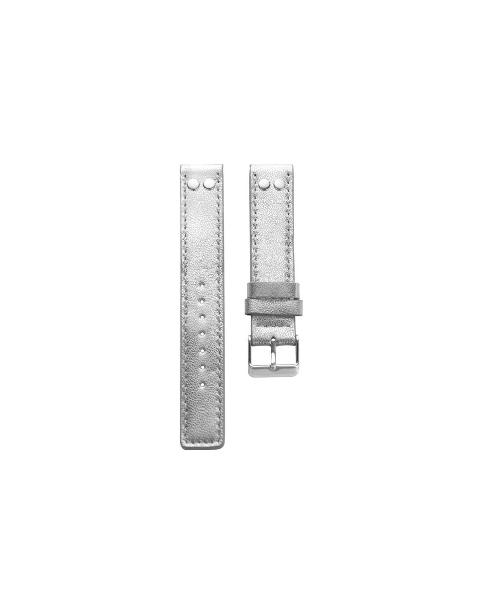 4.18 - silver studs 18 mm. - Bracelet pour montre Oozoo