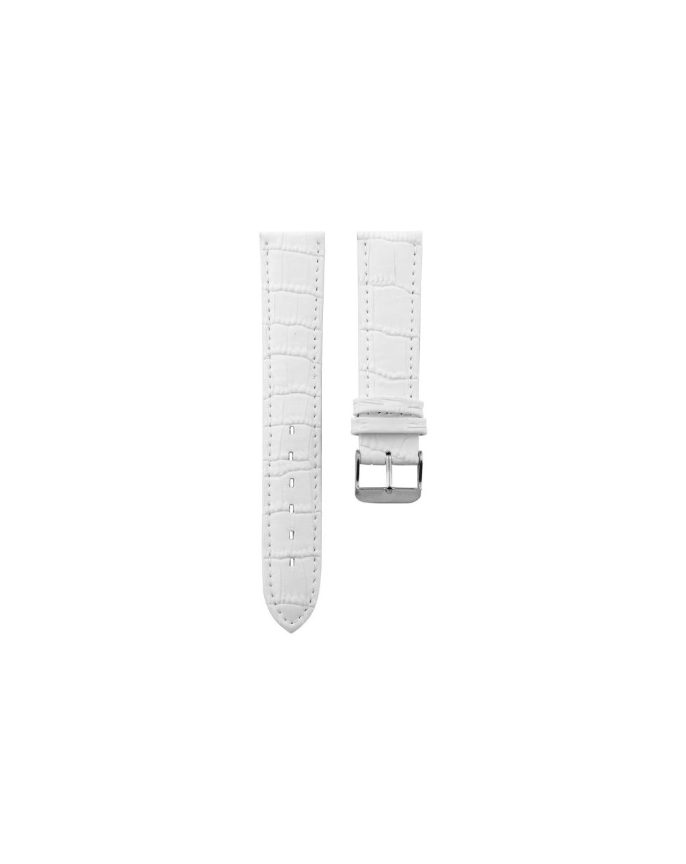 465.14 - white croco 14 mm. - Bracelet pour montre Oozoo