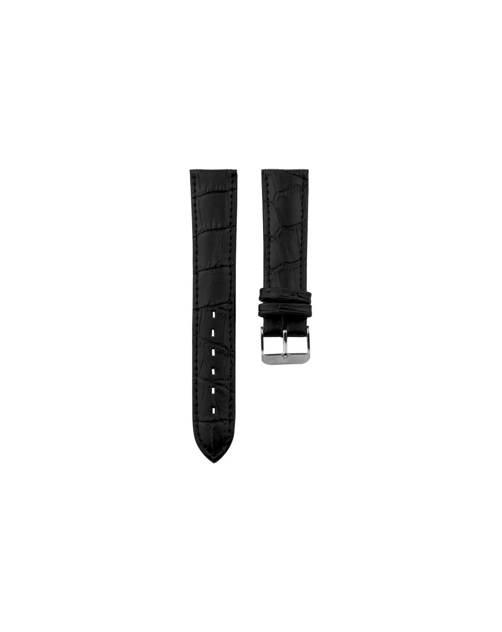 467.24 - black croco 24 mm. - Bracelet pour montre Oozoo