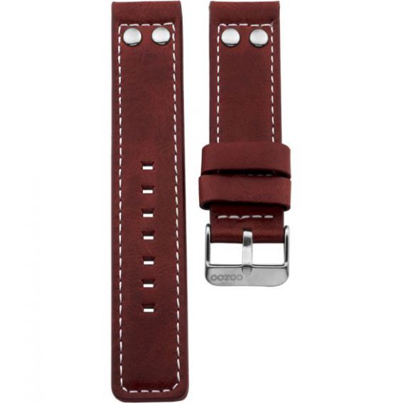 Oozoo - 47.24 - koraalrood studs 24 mm.