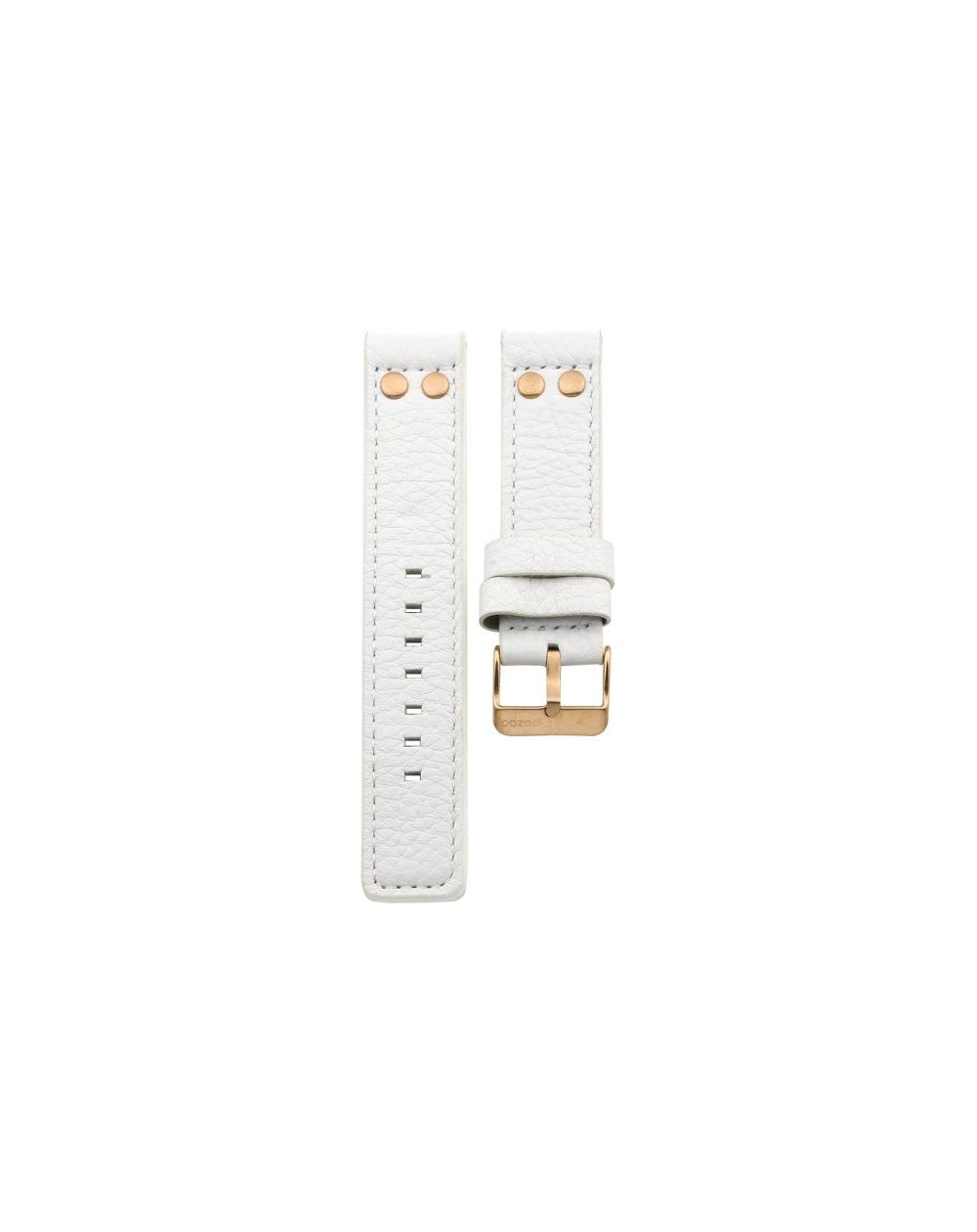 50.22 - white studs (r) 22 mm. - Bracelet pour montre Oozoo