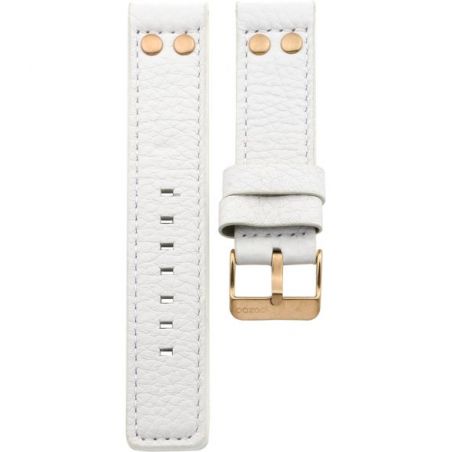 50.24 - white studs (r) 24 mm. - Bracelet pour montre Oozoo