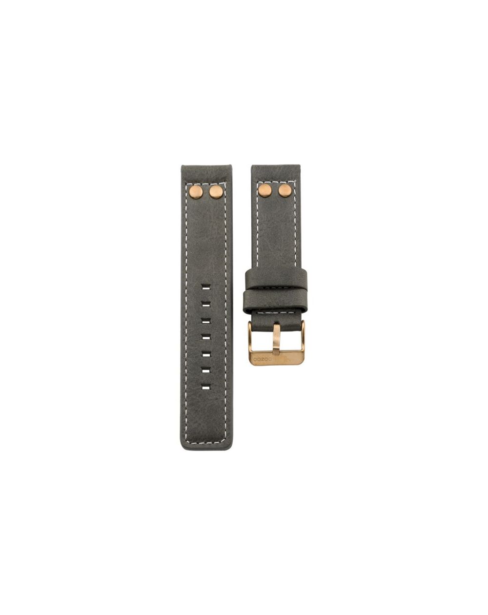 53.22 - grey studs (r) 22 mm. - Bracelet pour montre Oozoo