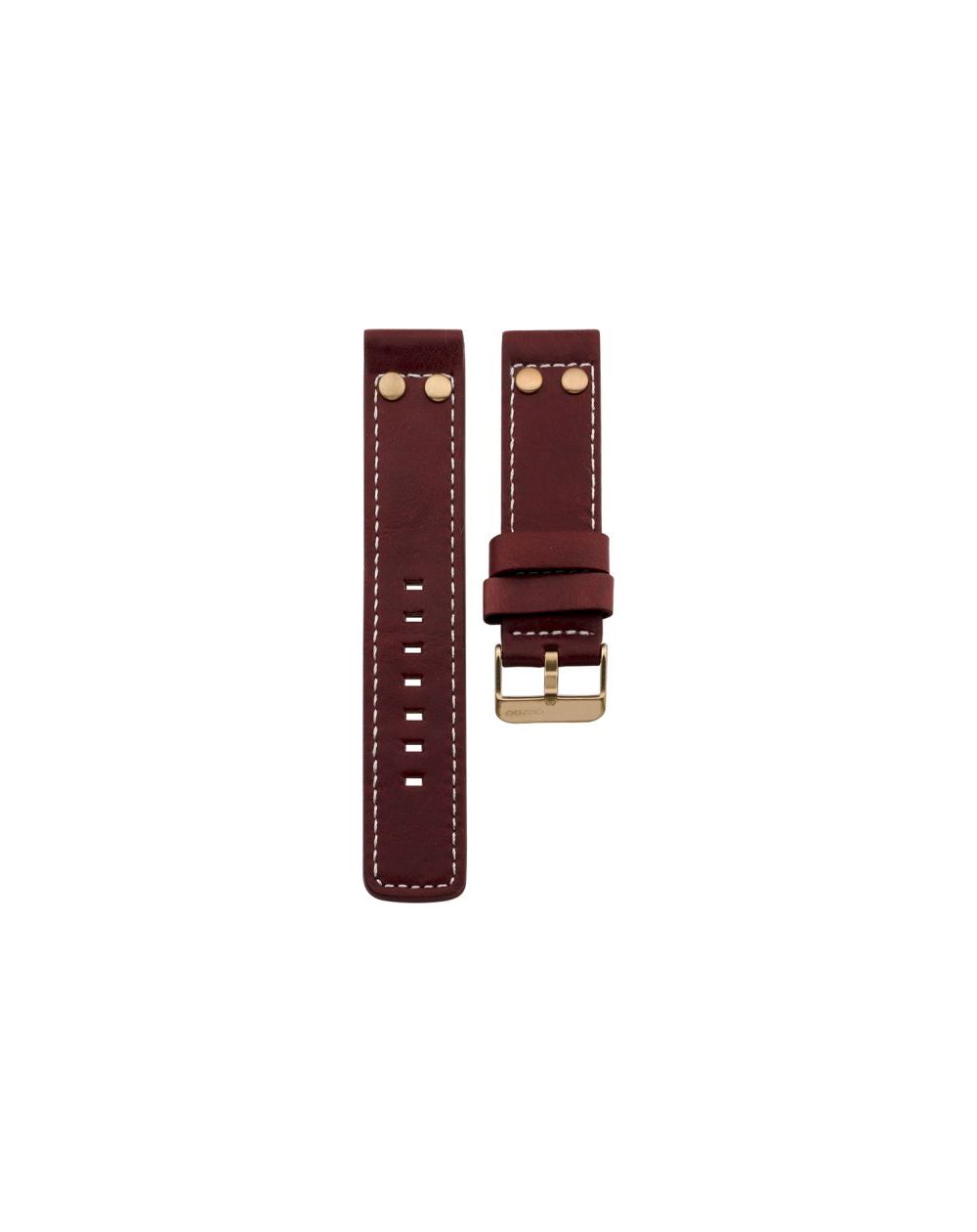 55.24 - coral red studs (r) 24 mm. - Bracelet pour montre Oozoo