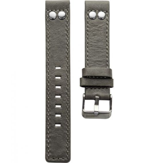 6.18 - grey studs 18 mm. - Bracelet pour montre Oozoo