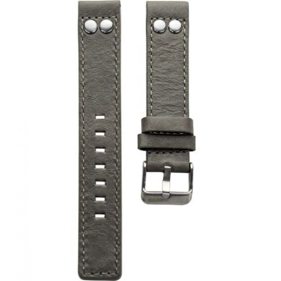 6.30 - grey studs 30 mm. - Bracelet pour montre Oozoo