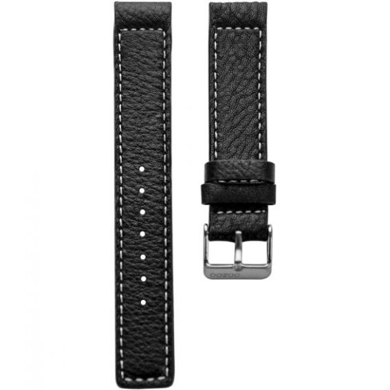 9.24 - black 24 mm. - Bracelet pour montre Oozoo