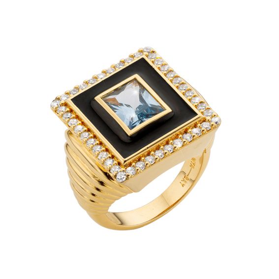 Blue Stone Lisa Ring