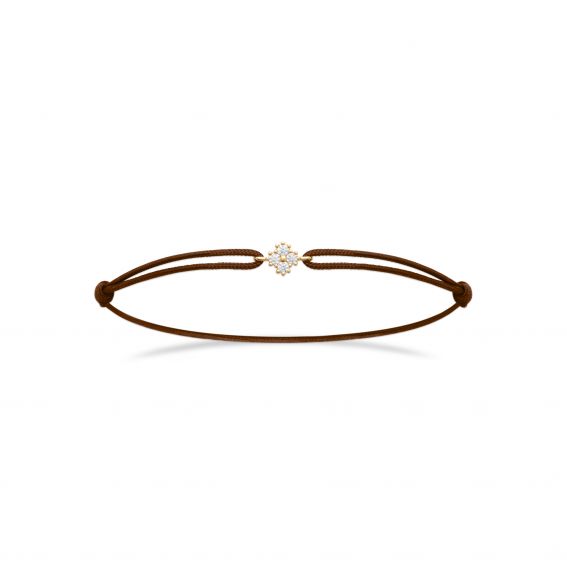 Burgundy clover bracelet