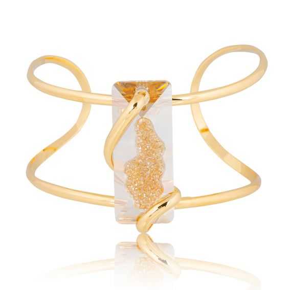 Andrea Marazzini Swarovski kristal armband Big Moondust Golden Shadow