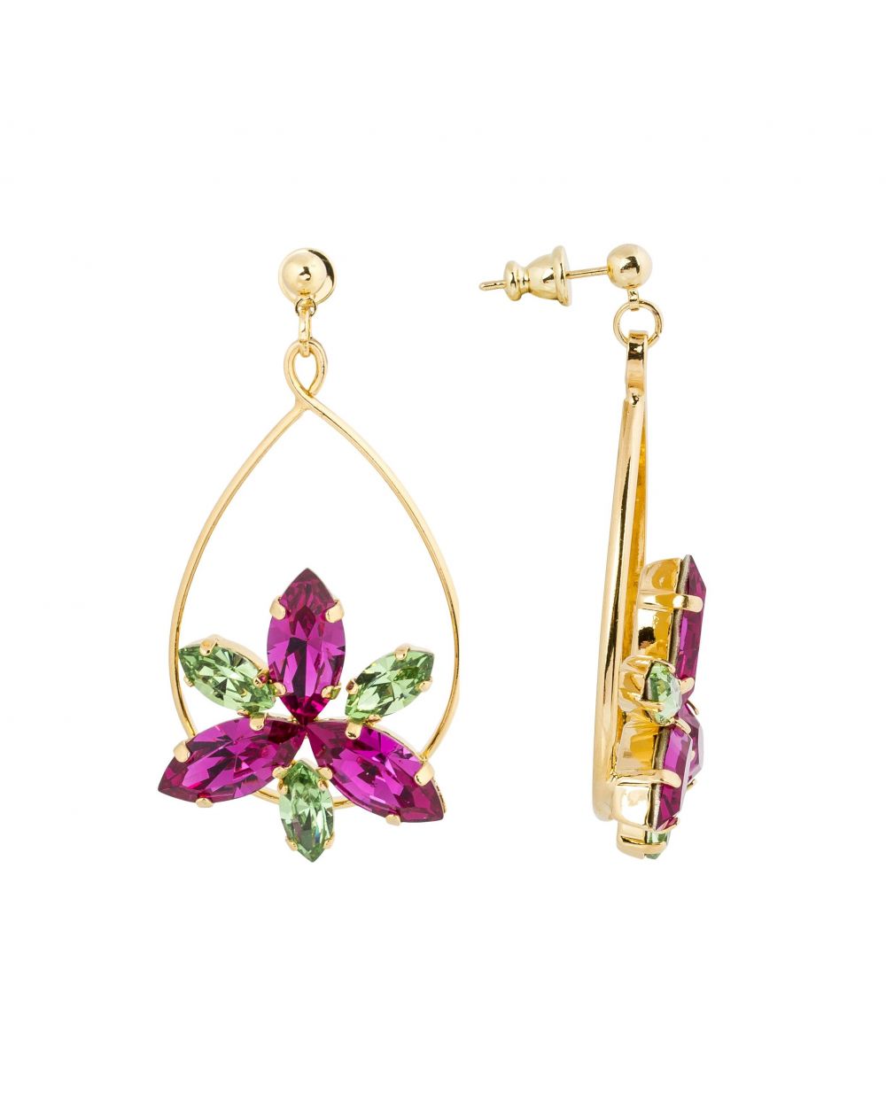 Swarovski blue crystal earrings