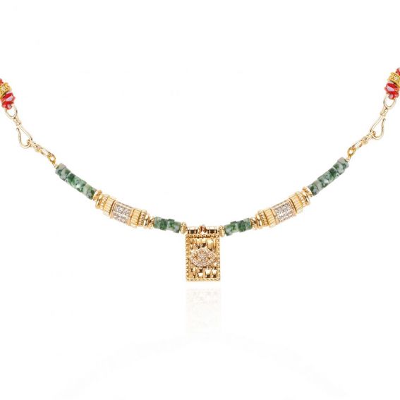 Collier Chamane  vert