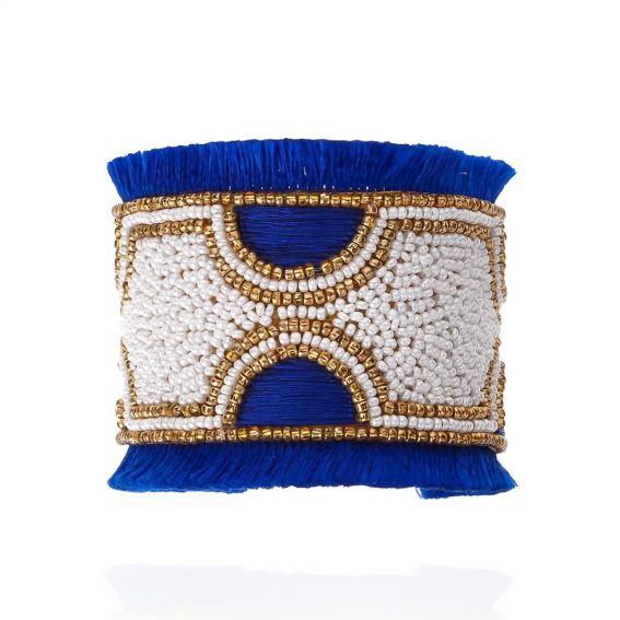 Blauwe Posy-armband