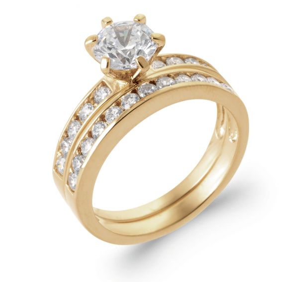 Gold-plated double ring