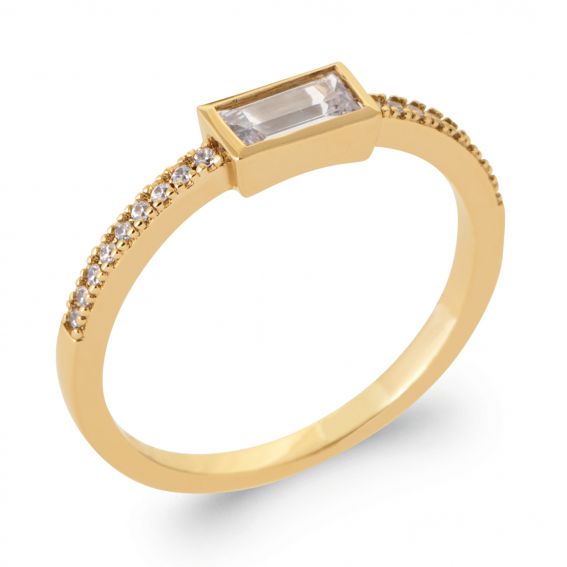 Bague pierre rectangulaire...