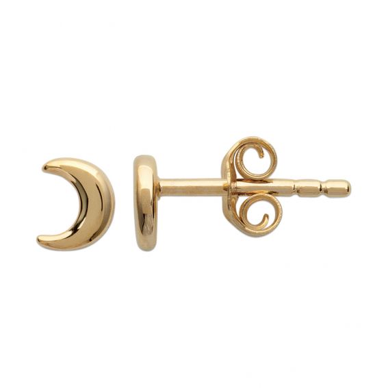 18K gold plated moon earrings