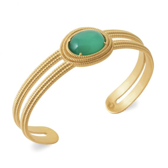 Constance Esclave DEMETER agate verte
