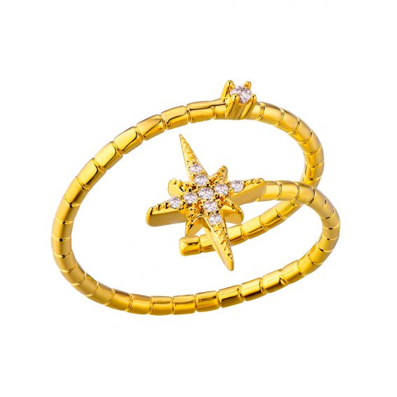 Mya bay Diwali hoops gold ring