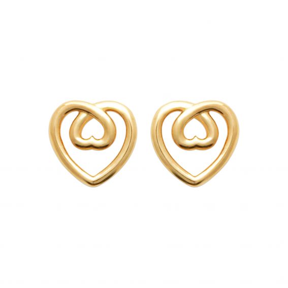 Verweven hart oorbellen –...