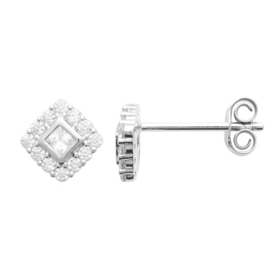 Square earrings in...