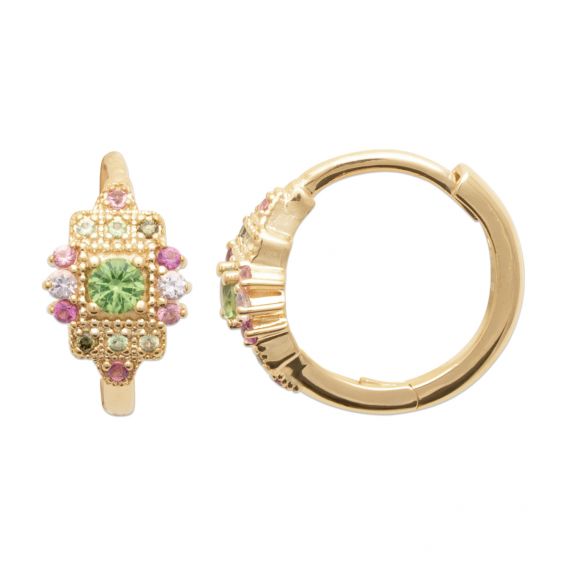 Multicolor 18k gold-plated...