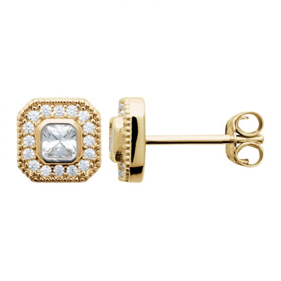 Vergulde oorknopjes met...