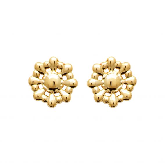 Flora-oorringen – Gouden...