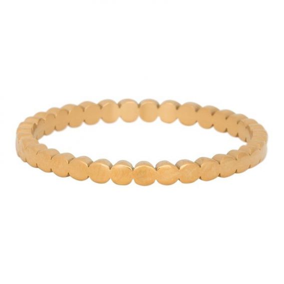 Anneau couvrant iXXXi cercles plats dorés - Bague, bijou marque iXXXi
