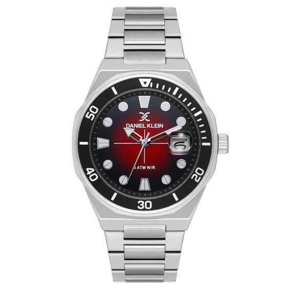 Montre homme acier argent...