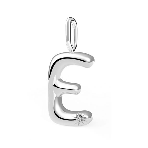 Initial pendant - 1 diamond...