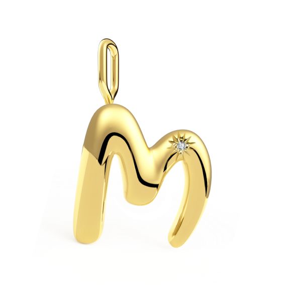 Diamanti Per Tutti Initial pendant - 1 diamond - M
