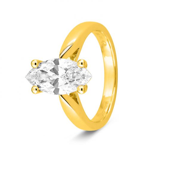 Bague solitaire diamant de...