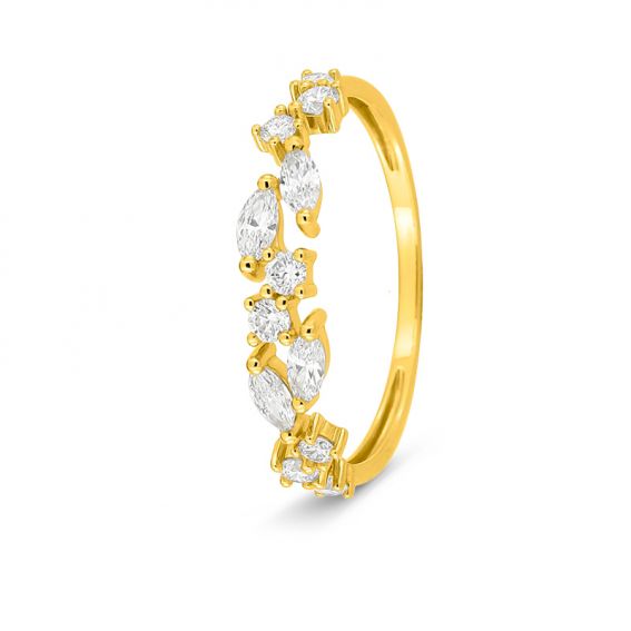 Ring met een in het...