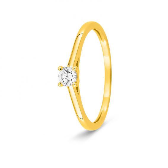 Solitaire ring met een...