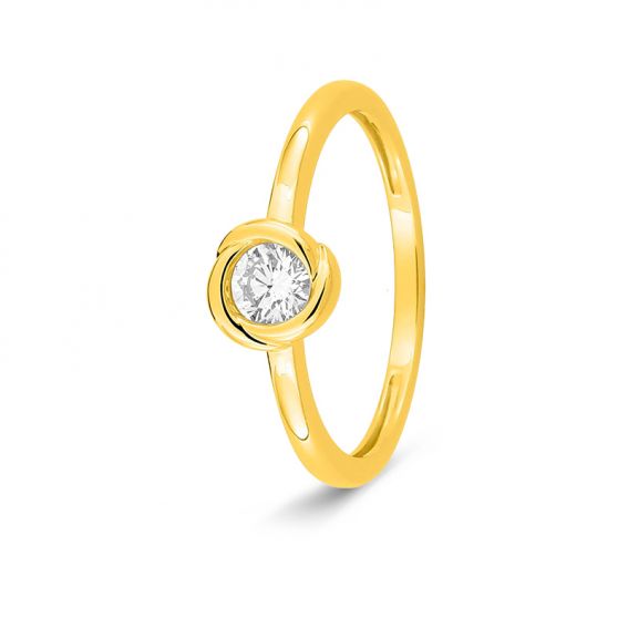 Solitaire ring met een in...