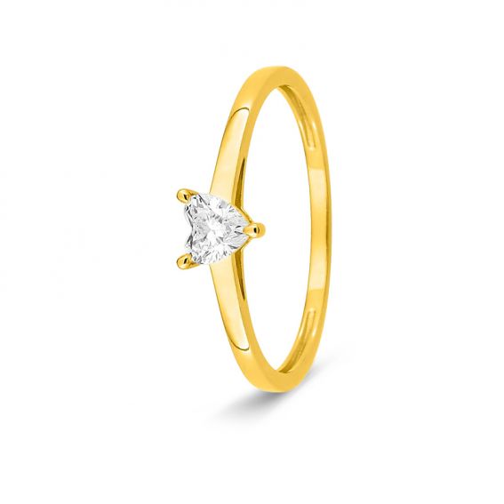 Solitaire ring met een...
