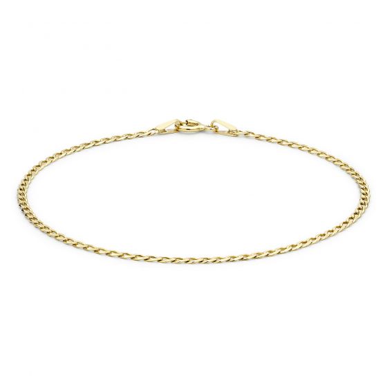 Flat Curb Link Bracelet in...
