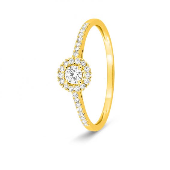 Halo-ring bezet met in het...