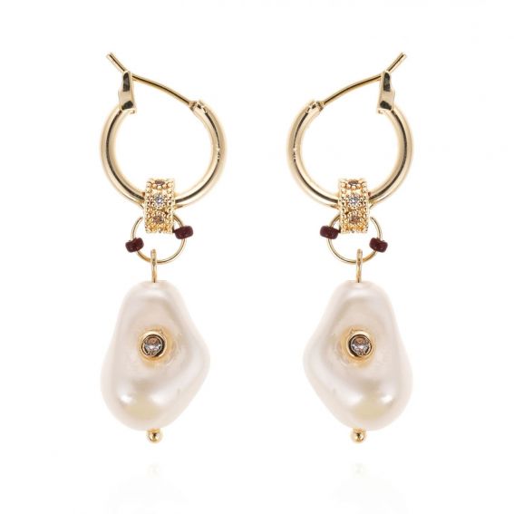 Hipanema Haloha White Earrings