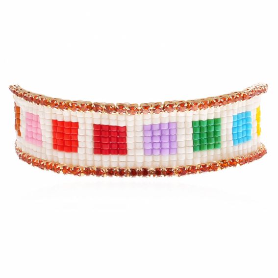 Hipanema Hipanema Benjie Amber Stalen Armband